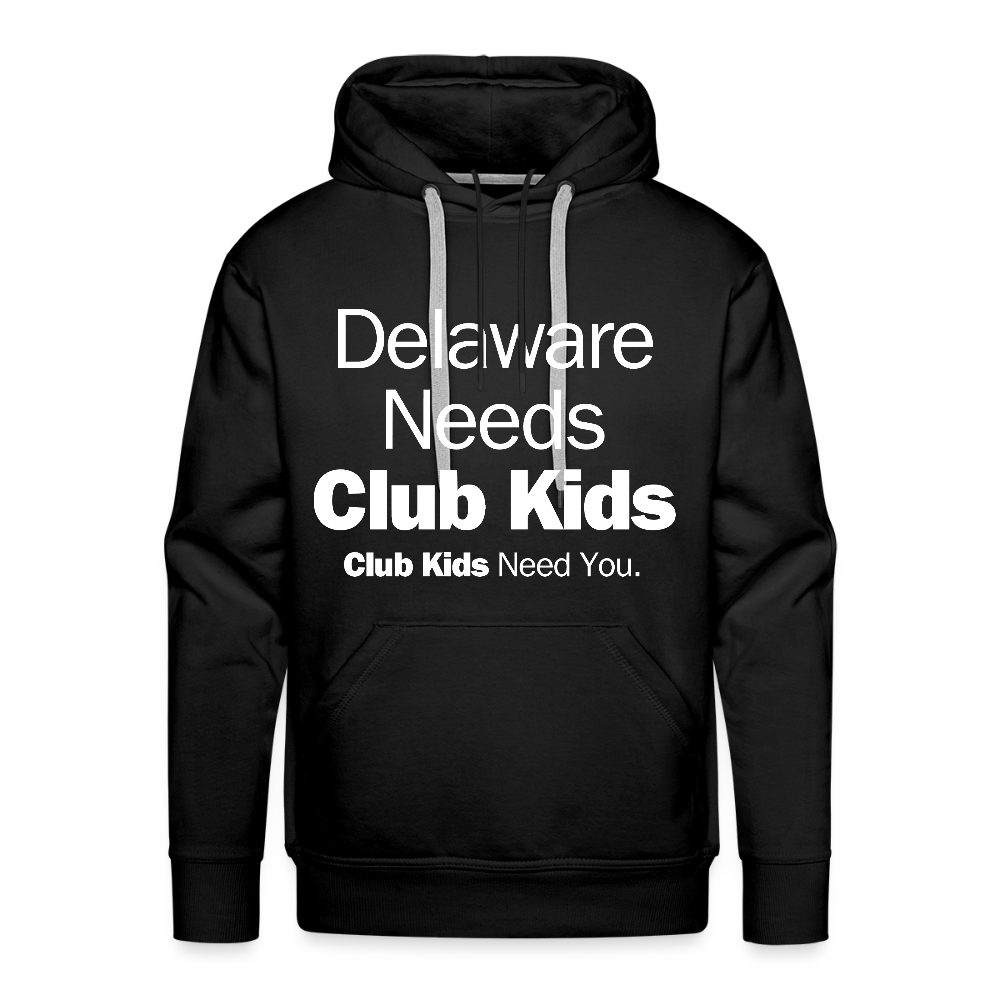 Delaware Needs Club Kids Men’s Premium Hoodie - black