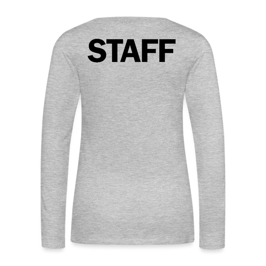 STAFF Women's Premium Long Sleeve T-Shirt - heather gray