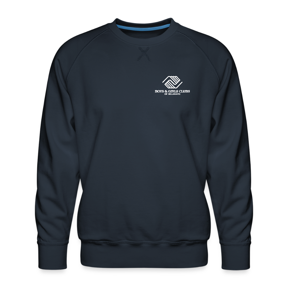 LOGO ONLY Men’s Premium Sweatshirt - navy