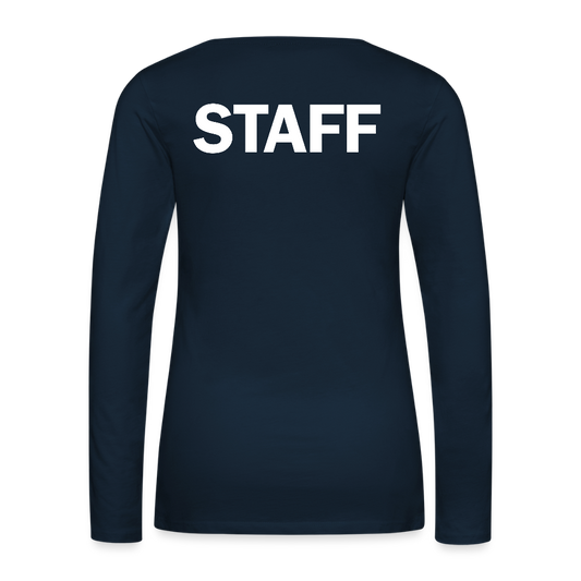 STAFF Women's Premium Long Sleeve T-Shirt - deep navy