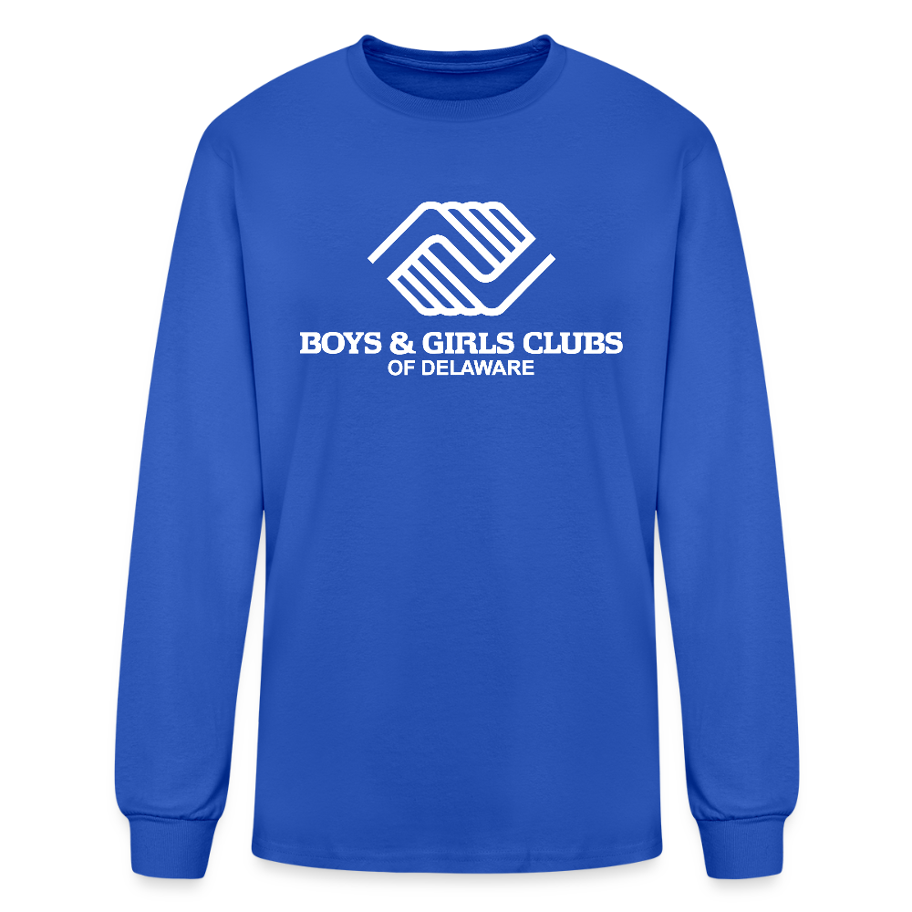 LOGO ONLY Men's Long Sleeve T-Shirt - royal blue