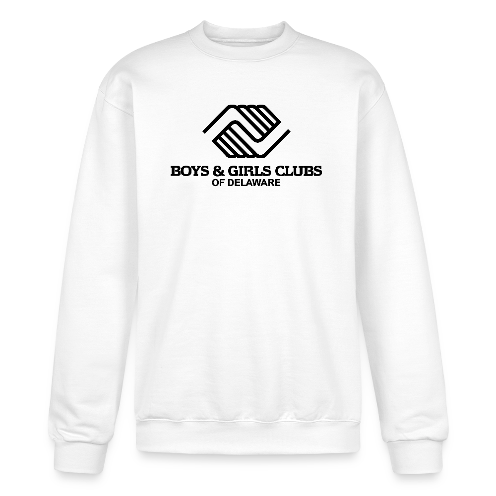 LOGO ONLY Champion Unisex Powerblend Sweatshirt - white