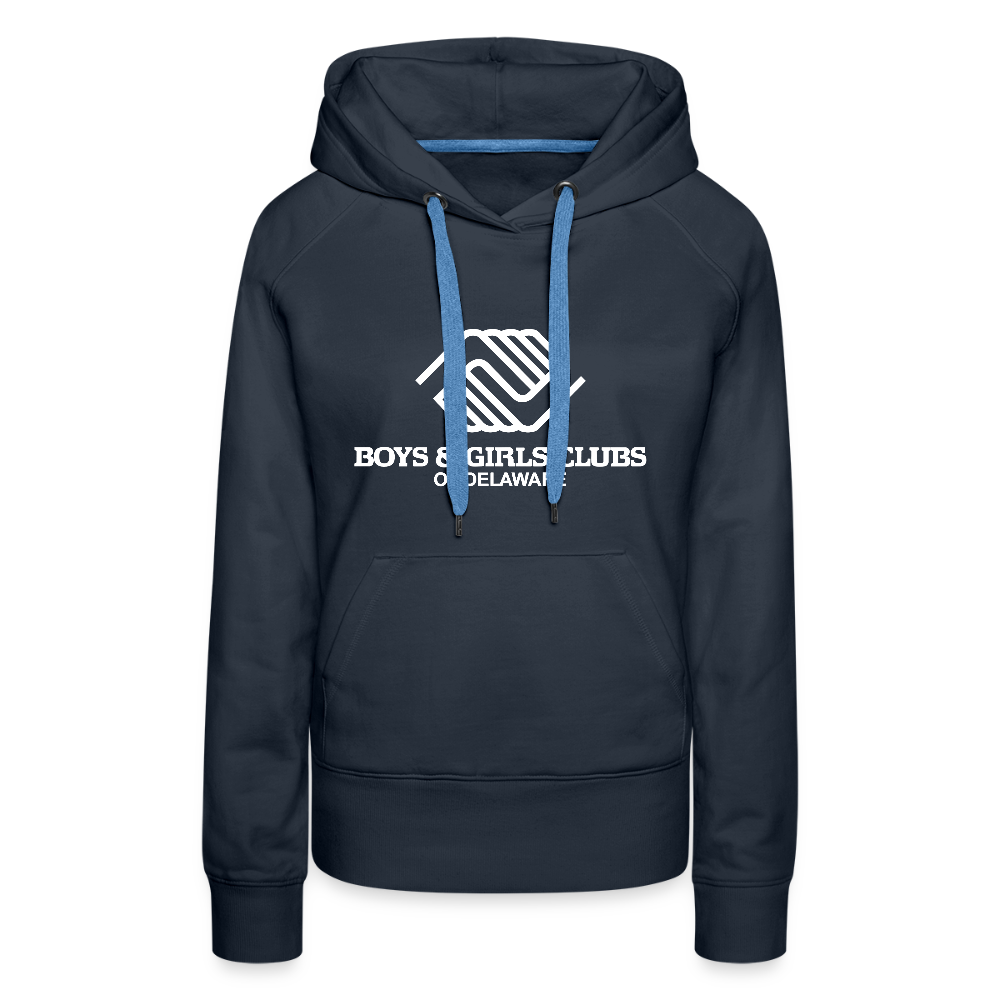 LOGO ONLY Women’s Premium Hoodie - navy