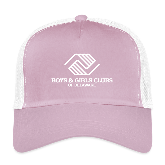 LOGO ONLY Eco Trucker Cap - lilac/white