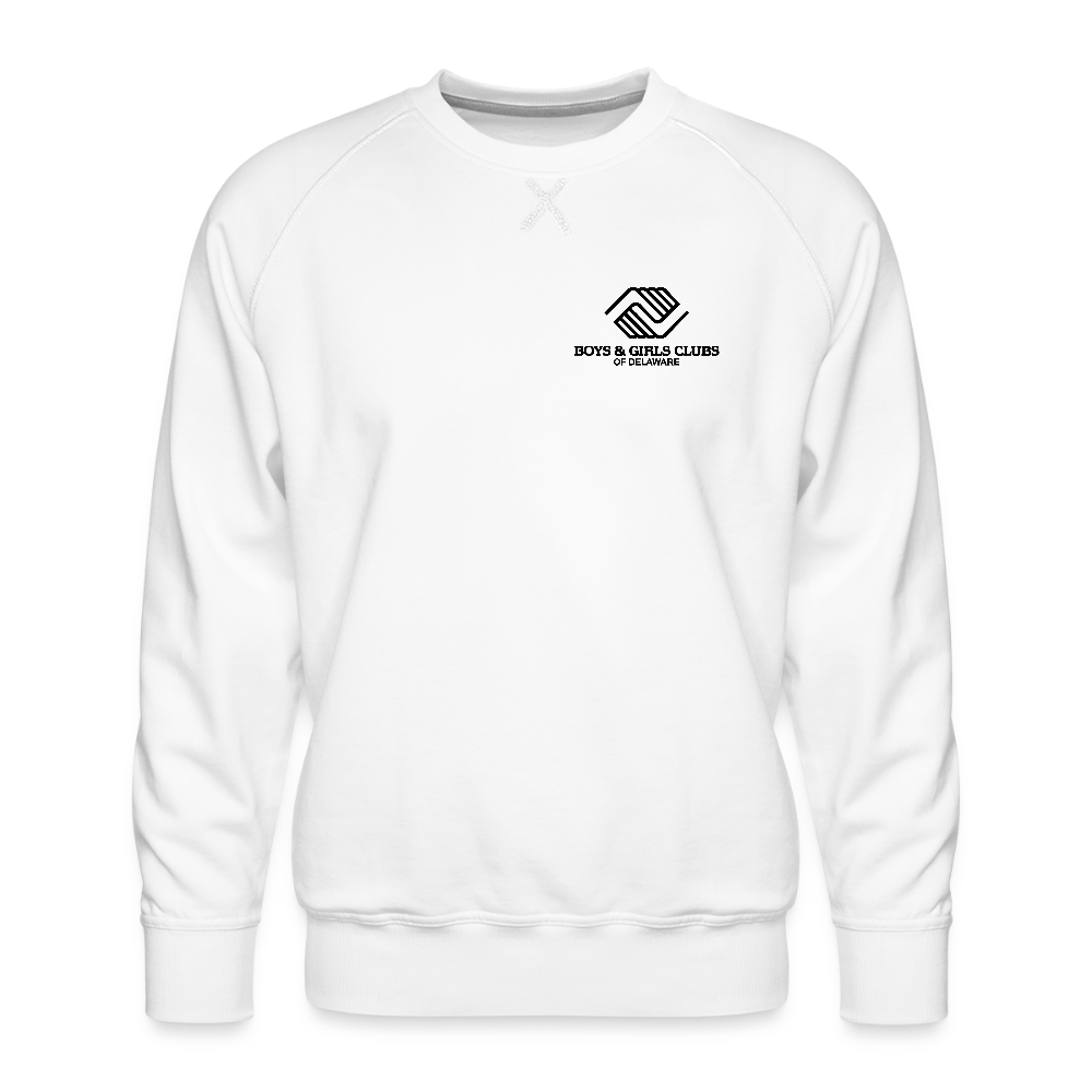 LOGO ONLY Men’s Premium Sweatshirt - white