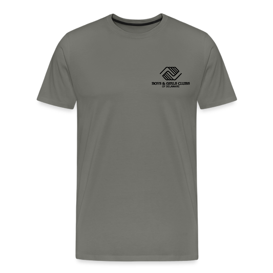 LOGO ONLY Men's Premium T-Shirt - asphalt gray
