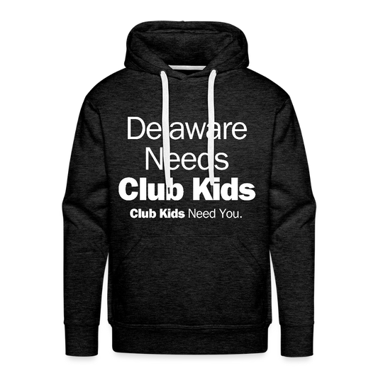 Delaware Needs Club Kids Men’s Premium Hoodie - charcoal grey