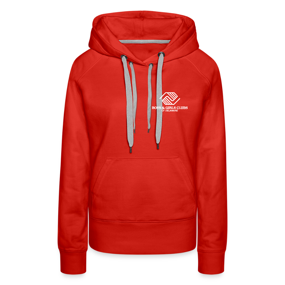 LOGO ONLY Women’s Premium Hoodie - red