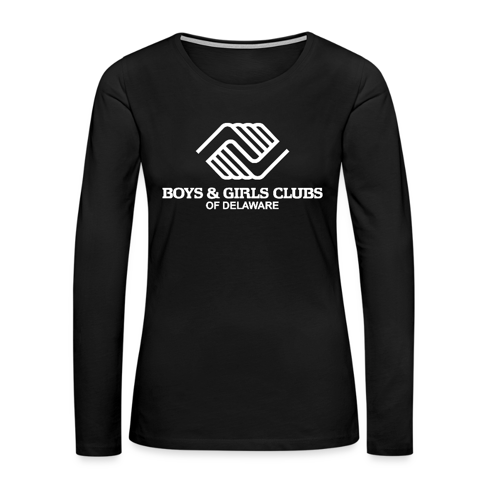 LOGO ONLY Women's Premium Long Sleeve T-Shirt - black