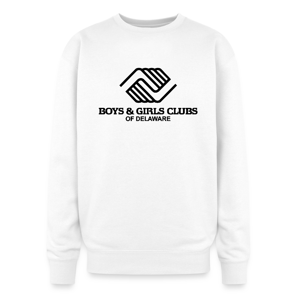 LOGO ONLY Oversized Crewneck Sweatshirt - white