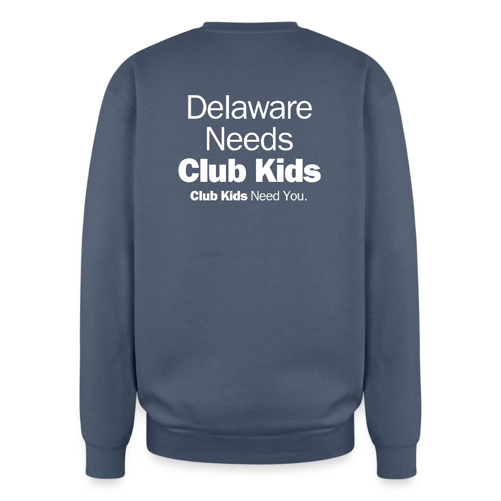 BGCDE Club Kids Need You Oversized Crewneck Sweatshirt - stone blue
