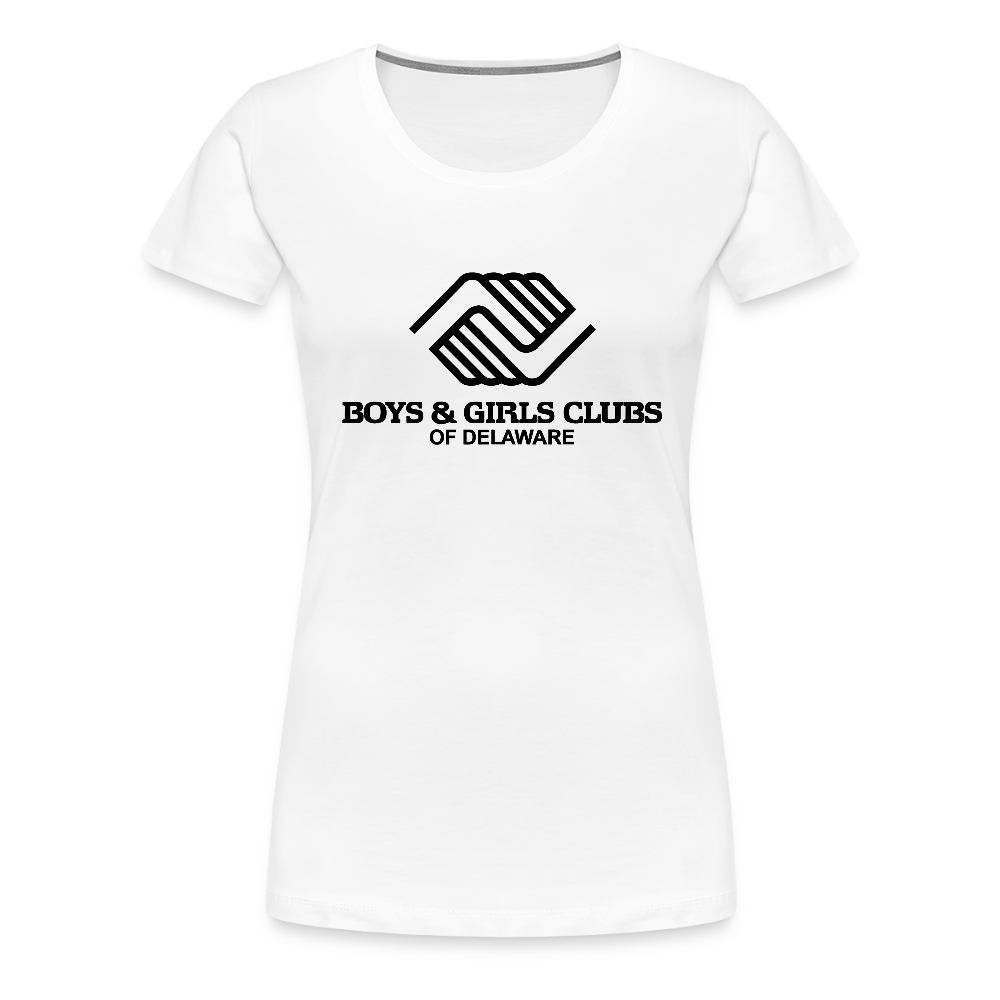 LOGO ONLY Women’s Premium T-Shirt - white