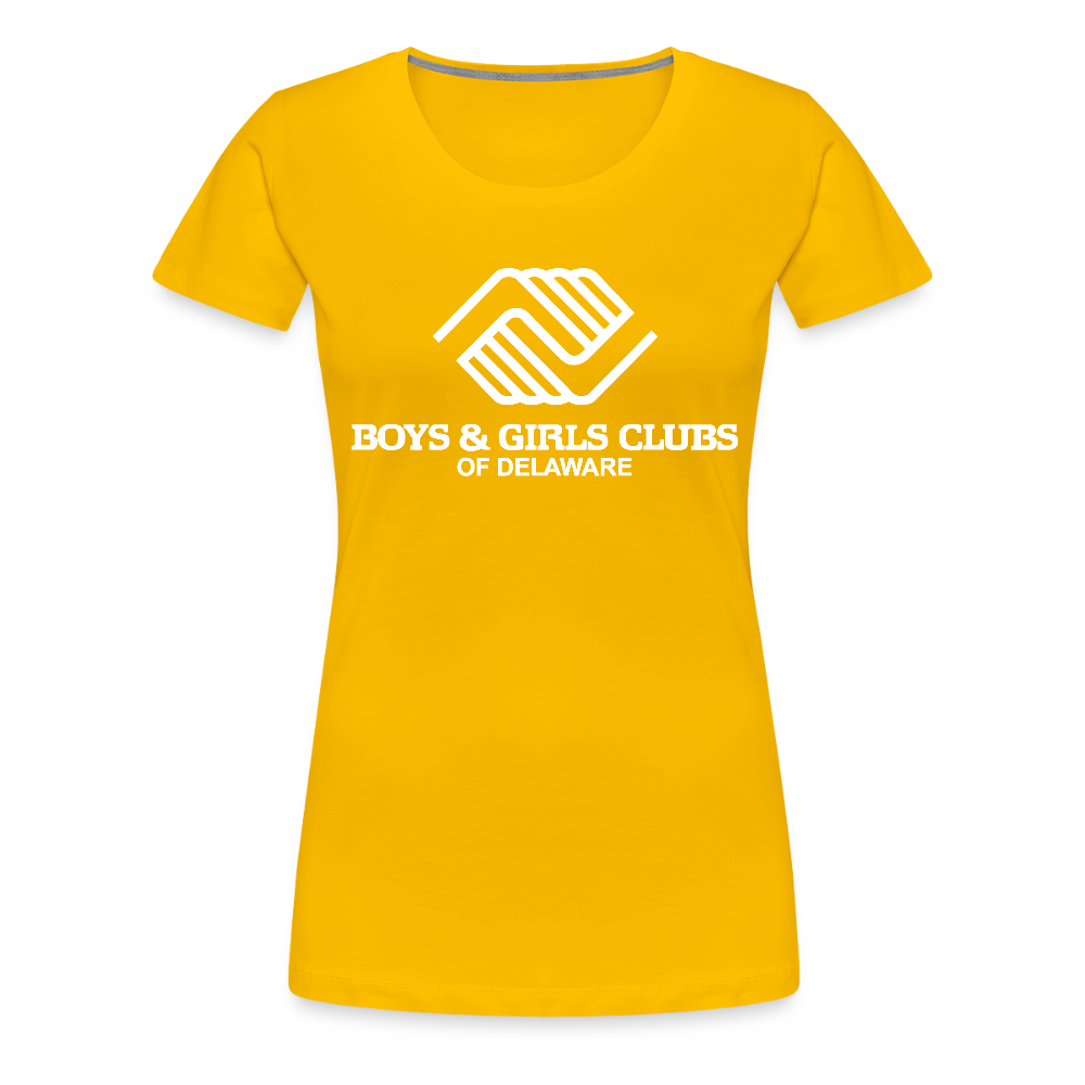LOGO ONLY Women’s Premium T-Shirt - sun yellow