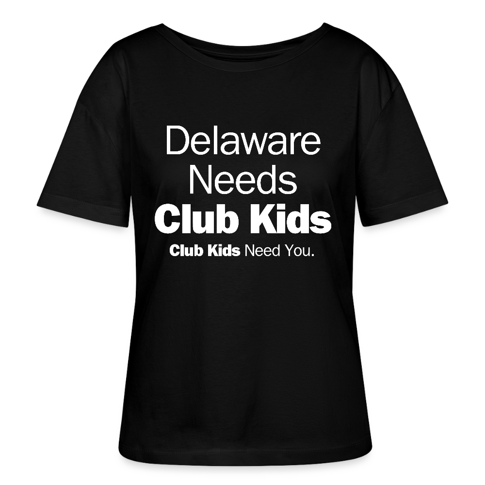 Delaware Needs Club Kids Stanley/Stella Serena Women’s Relaxed Organic T-Shirt - black