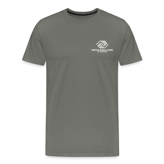 LOGO ONLY Men's Premium T-Shirt - asphalt gray