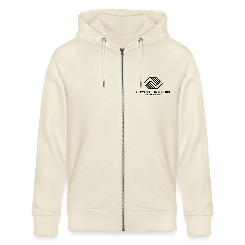 LOGO ONLY Stanley/Stella Cultivator Organic Zip Hoodie - natural raw