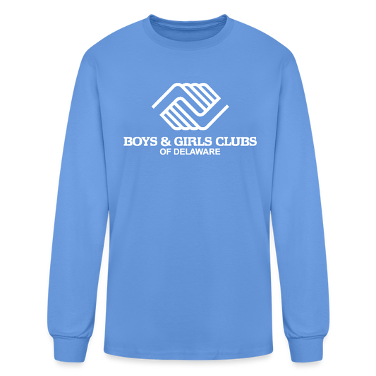 LOGO ONLY Men's Long Sleeve T-Shirt - carolina blue