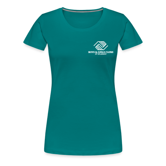 LOGO ONLY Women’s Premium T-Shirt - teal