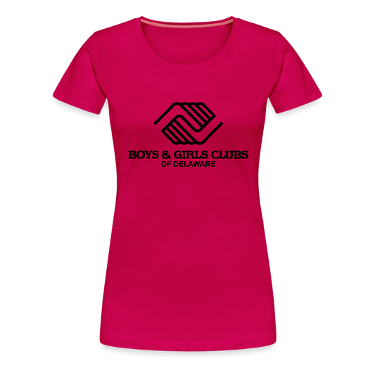 LOGO ONLY Women’s Premium T-Shirt - dark pink