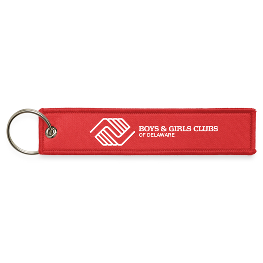 BGCDE & Delaware Needs - Jet Tag Keychain - red