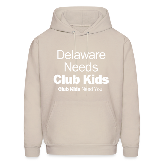 Delaware Needs Club Kids Men's Hoodie - Sand