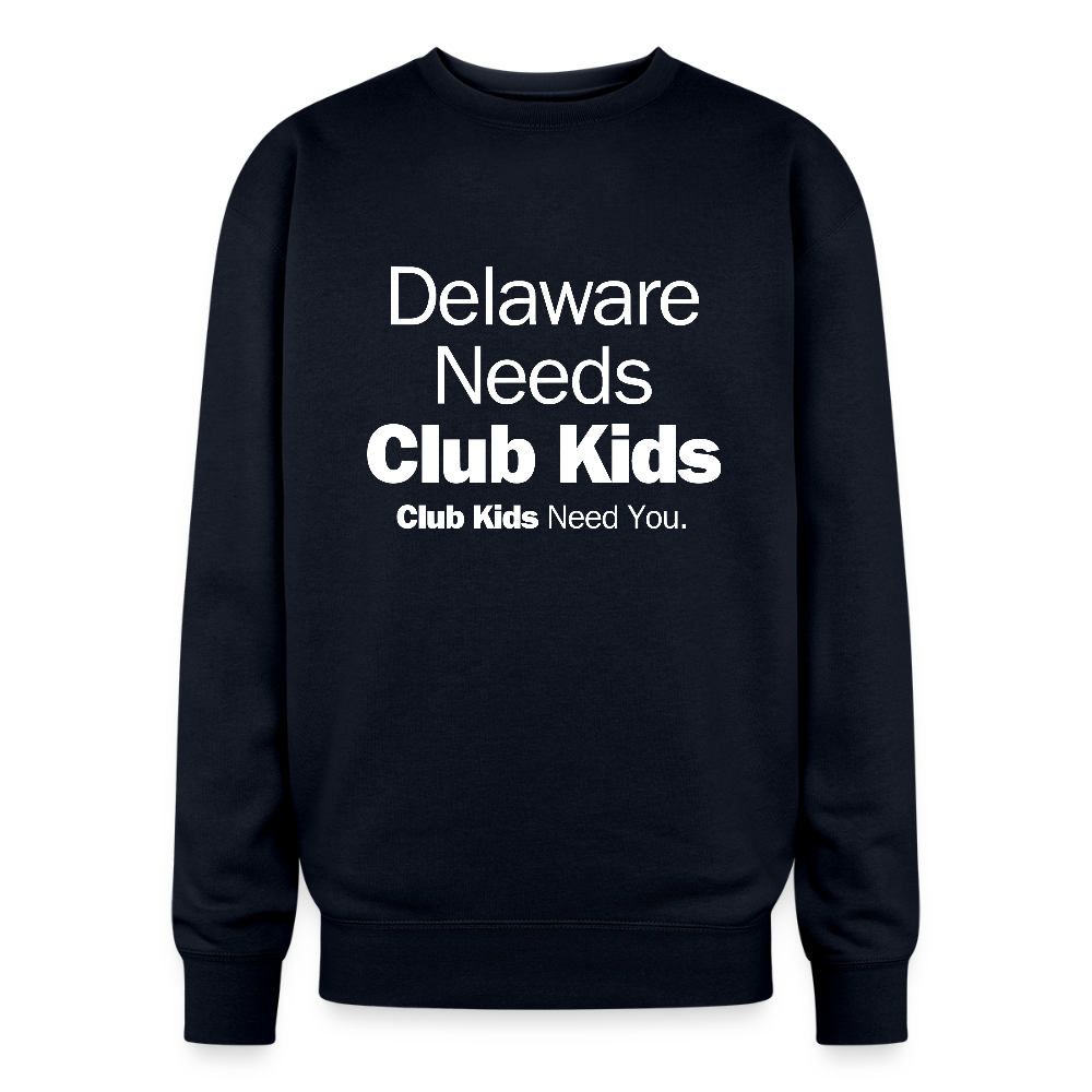 Delaware Needs Club Kids Oversized Crewneck Sweatshirt - navy