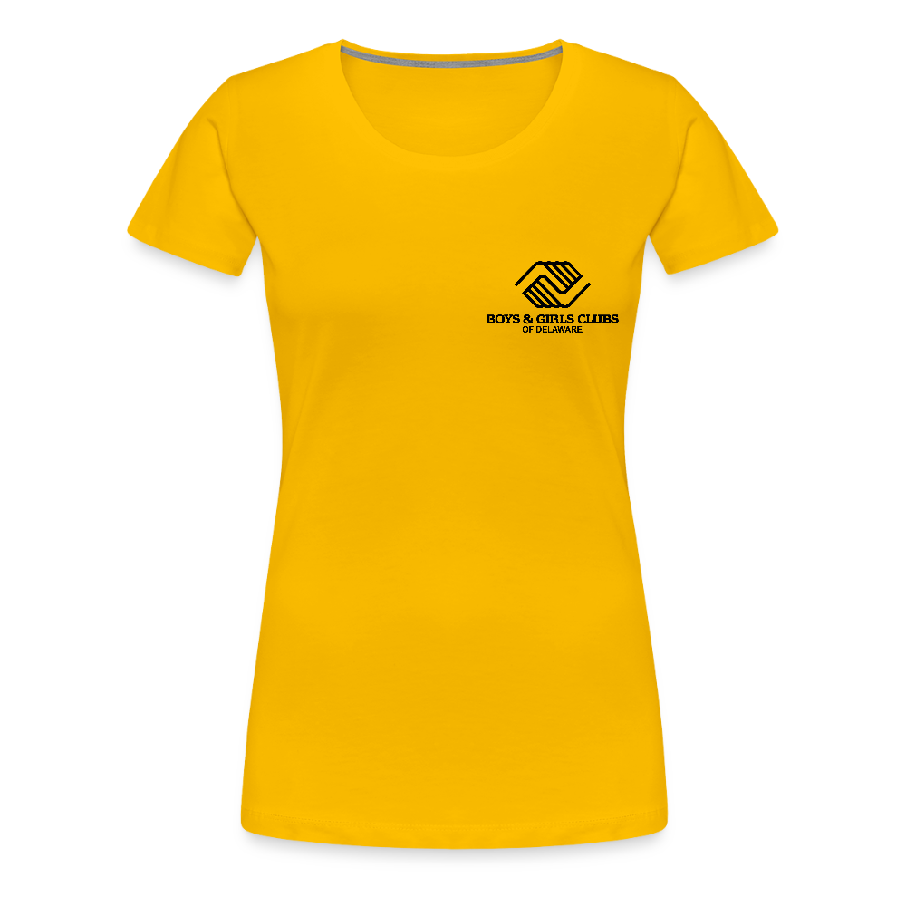 LOGO ONLY Women’s Premium T-Shirt - sun yellow