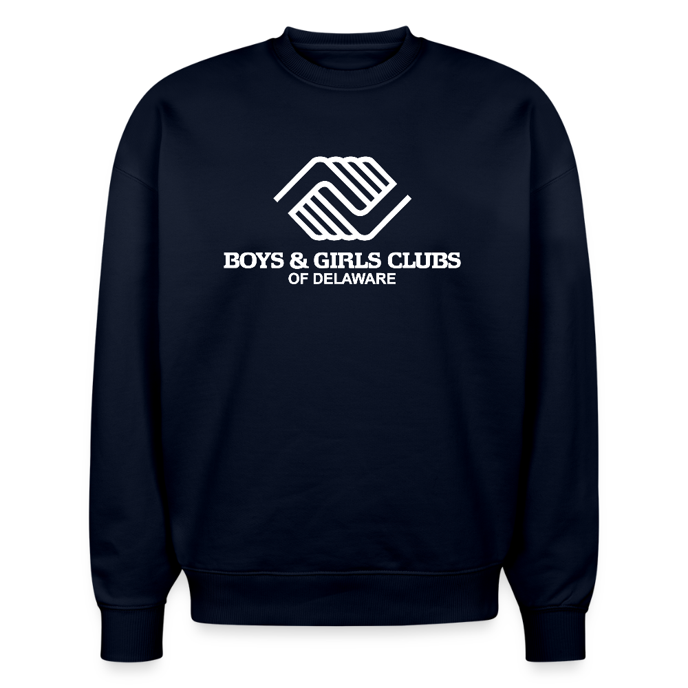 LOGO ONLY Stanley/Stella Radder Unisex Oversized Organic Sweatshirt - french navy