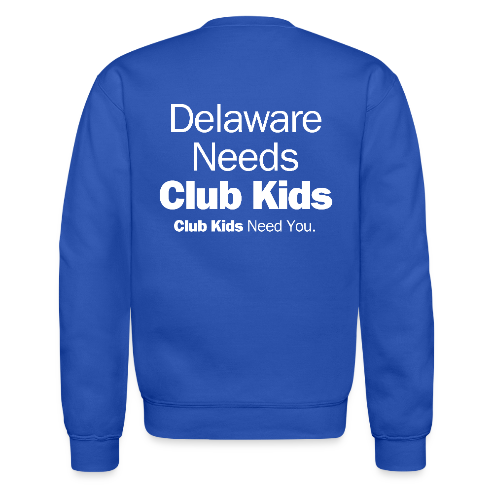 BGCDE Club Kids Need You Crewneck Sweatshirt - royal blue