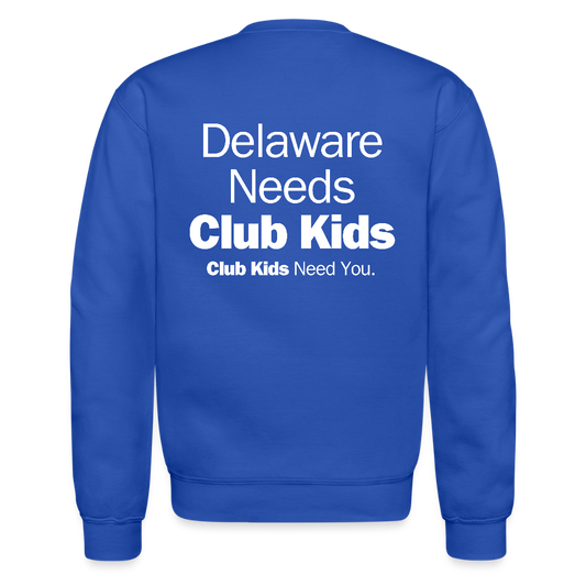 BGCDE Club Kids Need You Crewneck Sweatshirt - royal blue