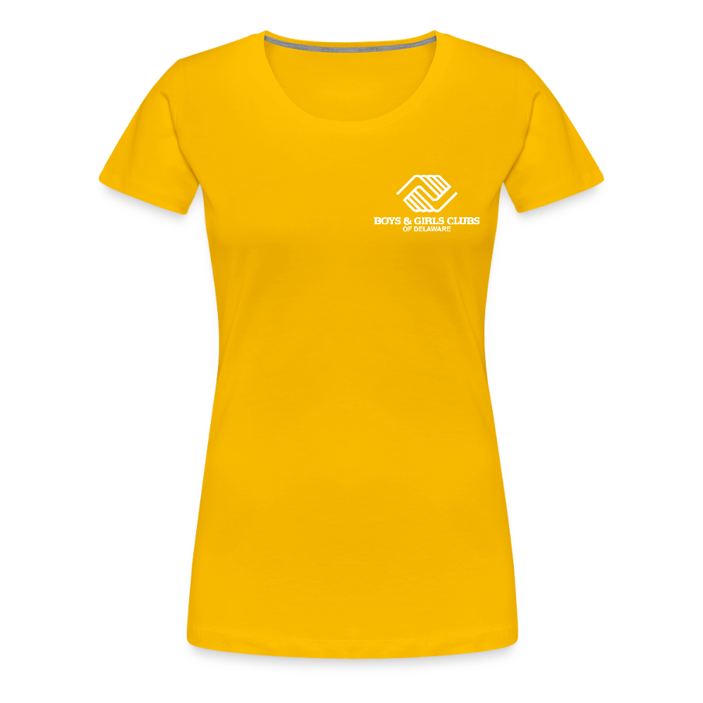 LOGO ONLY Women’s Premium T-Shirt - sun yellow