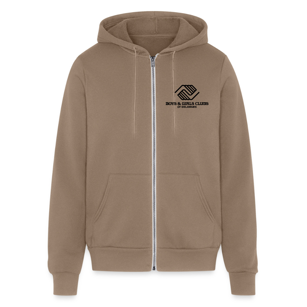 LOGO ONLY Unisex Full Zip Hoodie - cinder