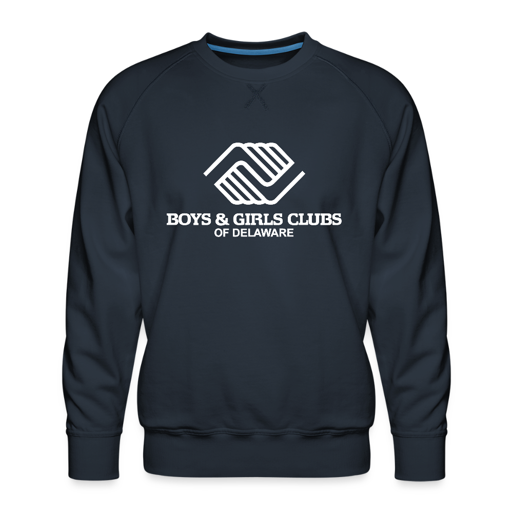 LOGO ONLY Men’s Premium Sweatshirt - navy