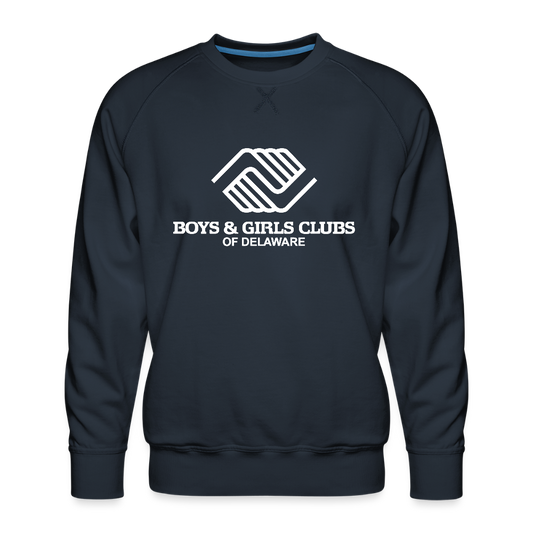 LOGO ONLY Men’s Premium Sweatshirt - navy