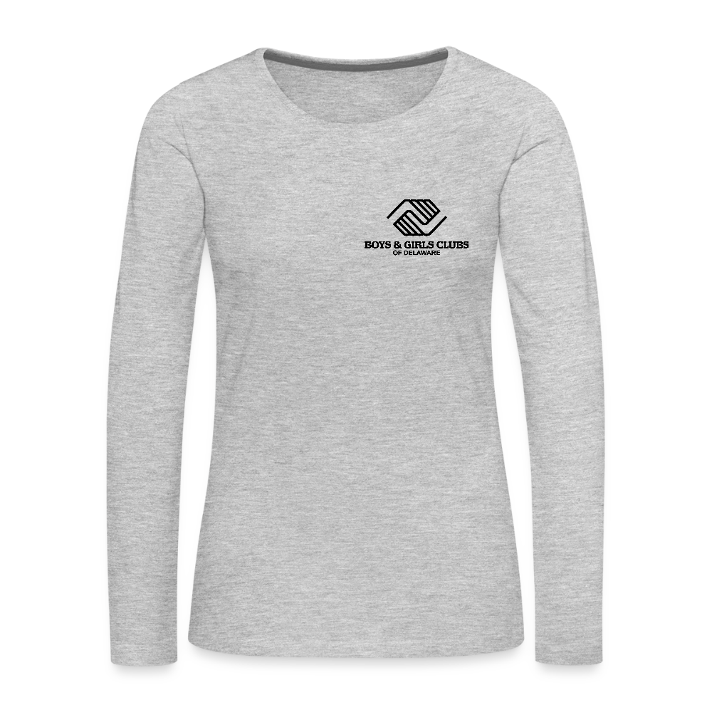 STAFF Women's Premium Long Sleeve T-Shirt - heather gray