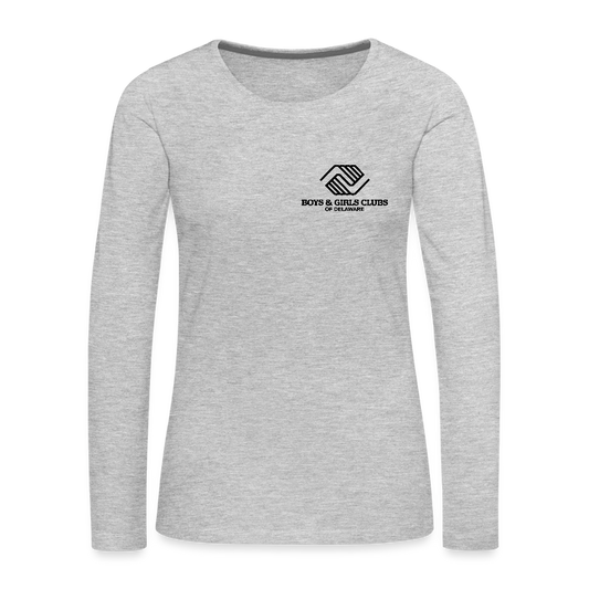 STAFF Women's Premium Long Sleeve T-Shirt - heather gray