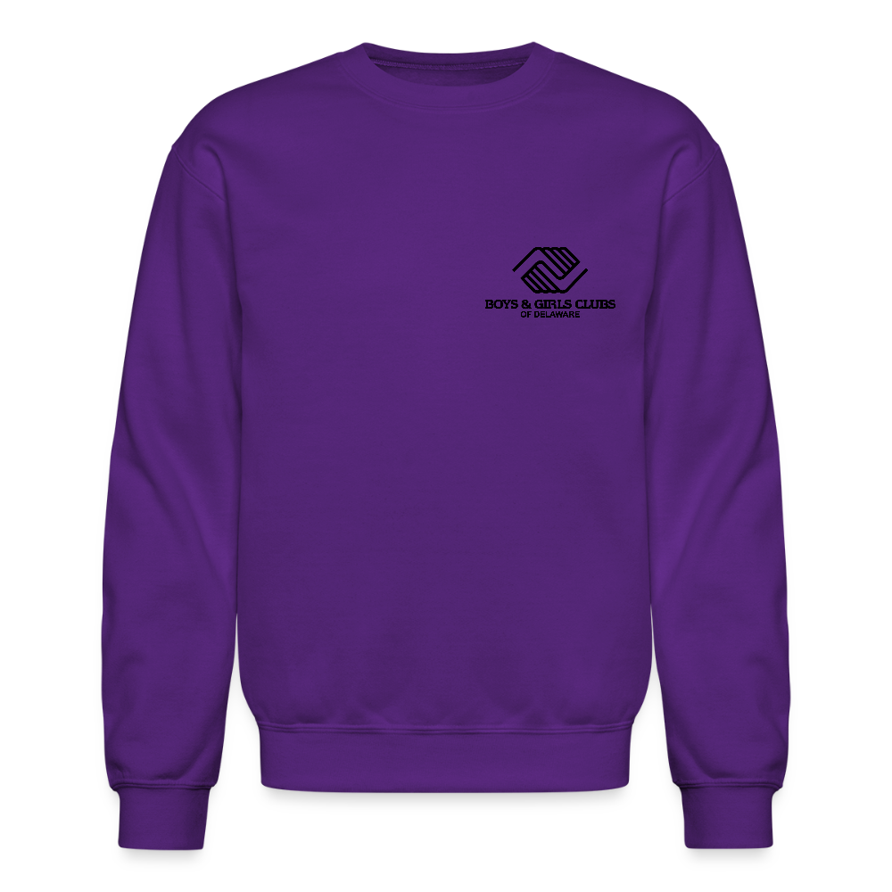 LOGO ONLY Crewneck Sweatshirt - purple
