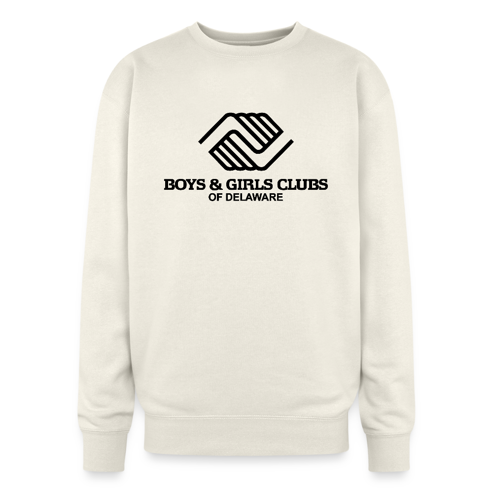 LOGO ONLY Oversized Crewneck Sweatshirt - ivory