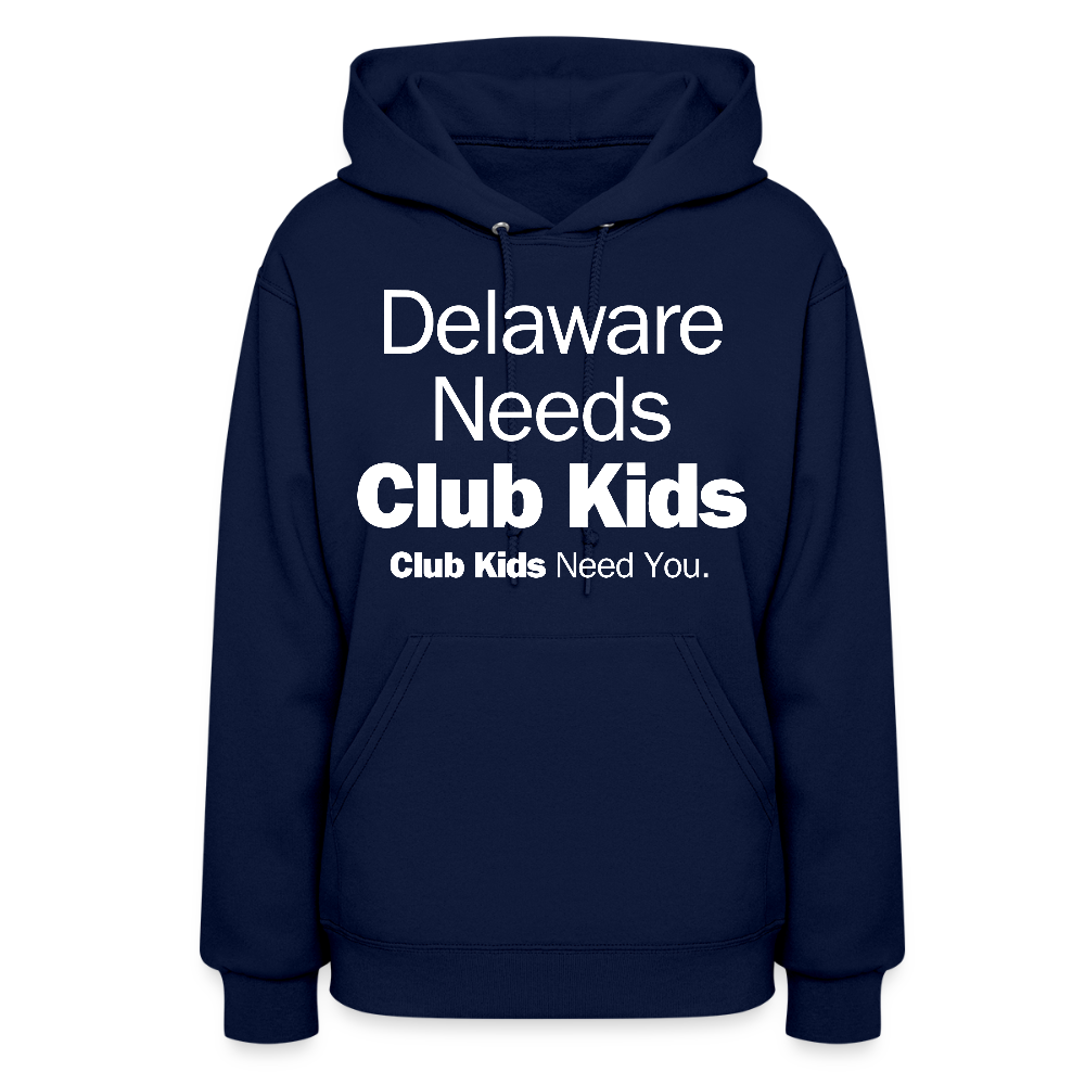 Delaware Needs Club Kids Women's Hoodie - navy