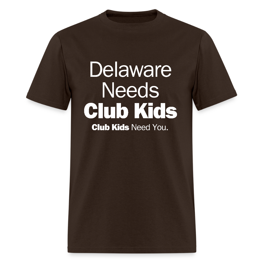 Delaware Needs Club Kids Men's T-Shirt | GILDAN 5000 - brown