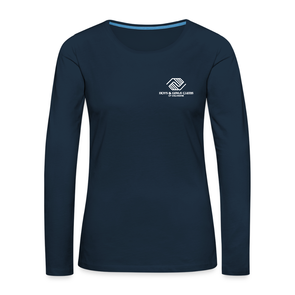 STAFF Women's Premium Long Sleeve T-Shirt - deep navy