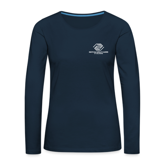 STAFF Women's Premium Long Sleeve T-Shirt - deep navy