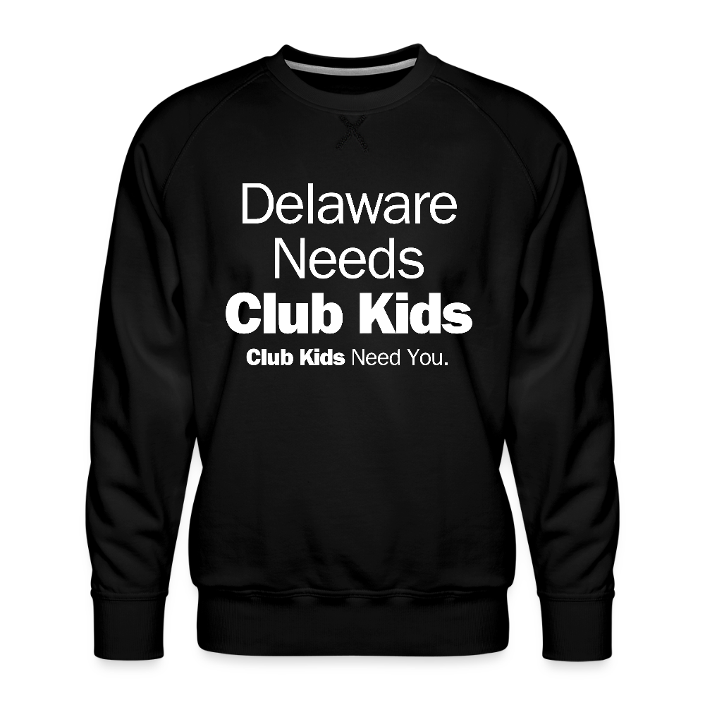 Delaware Needs Club Kids Men’s Premium Sweatshirt - black
