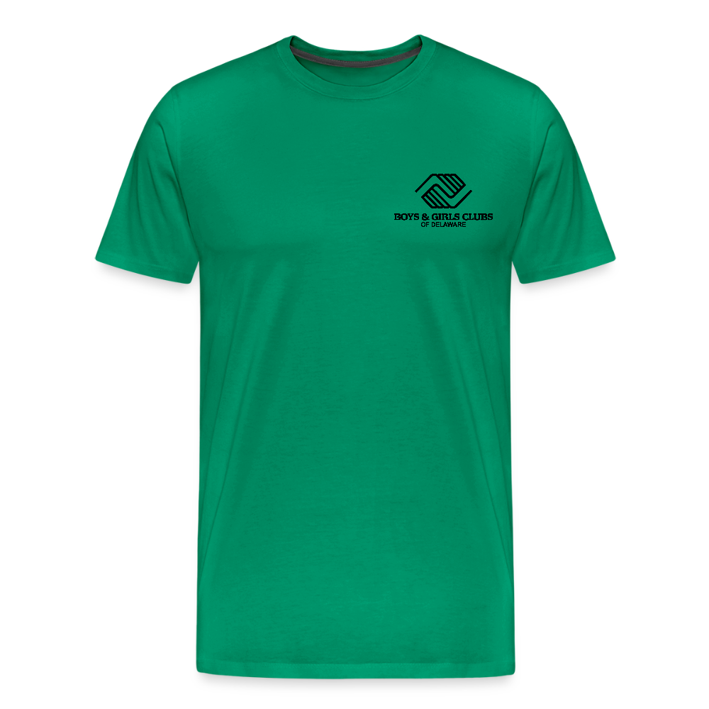 LOGO ONLY Men's Premium T-Shirt - kelly green