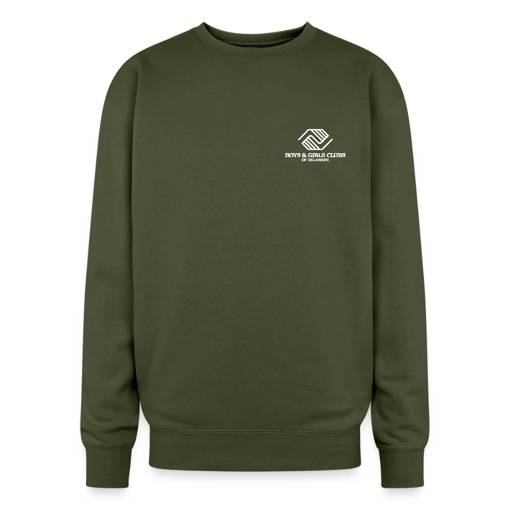 LOGO ONLY Oversized Crewneck Sweatshirt - olive green