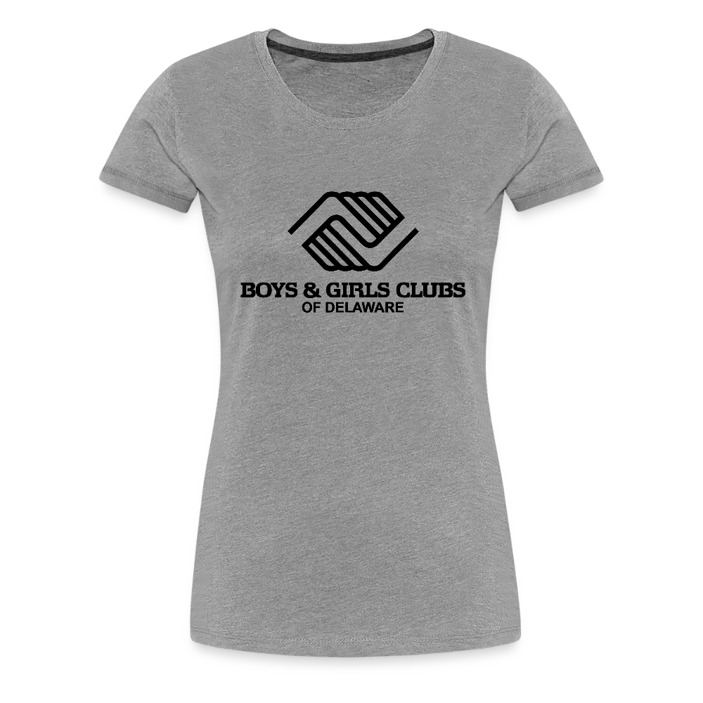 LOGO ONLY Women’s Premium T-Shirt - heather gray