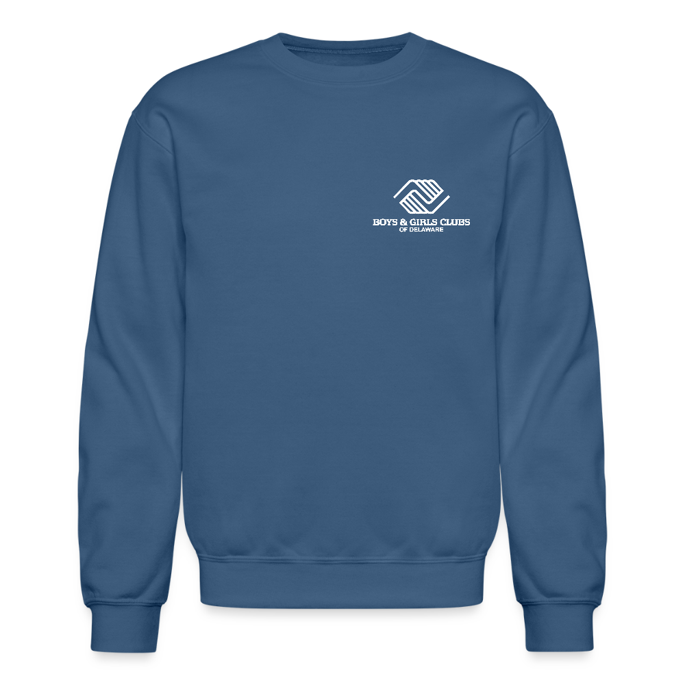 BGCDE Club Kids Need You Crewneck Sweatshirt - indigo blue