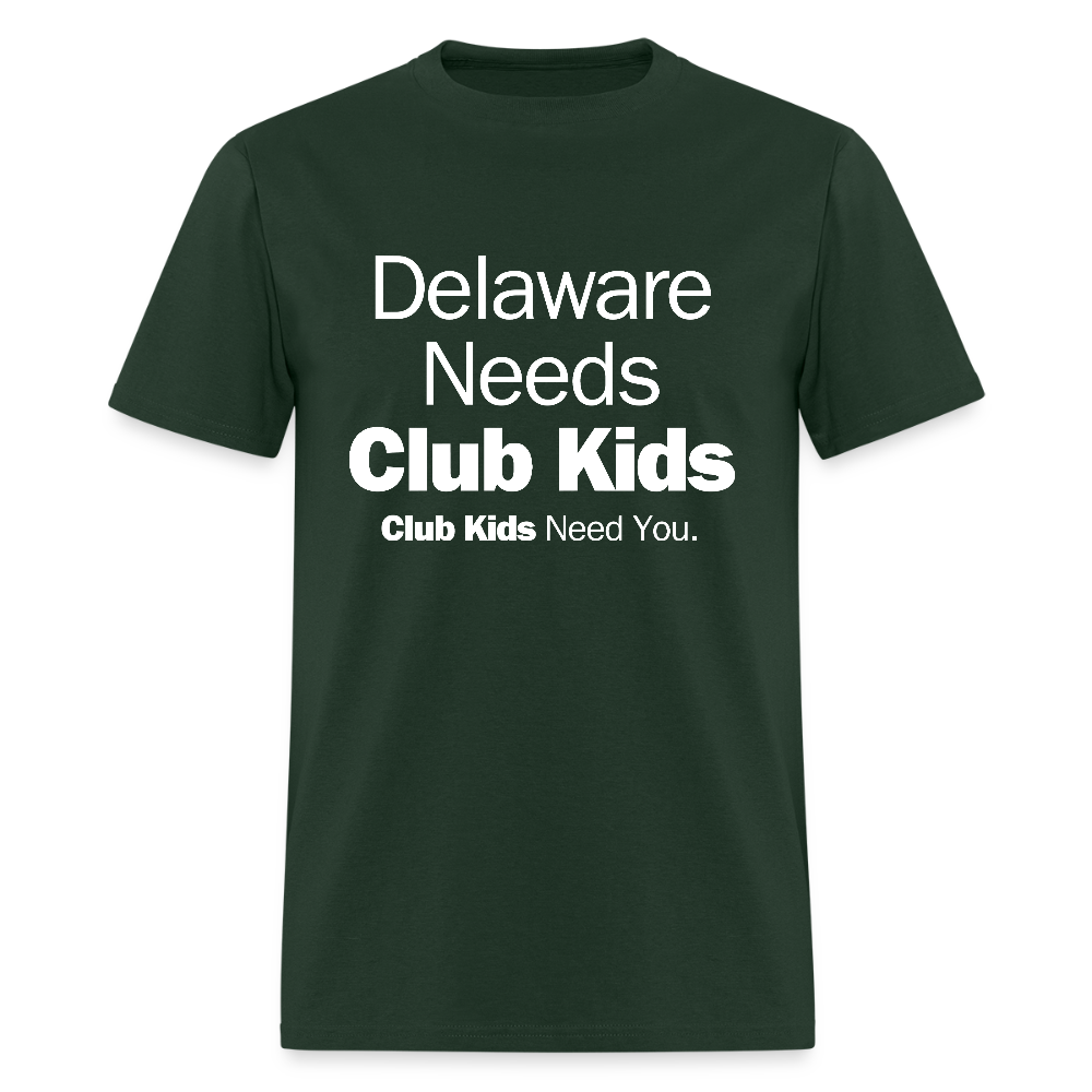 Delaware Needs Club Kids Men's T-Shirt | GILDAN 5000 - forest green