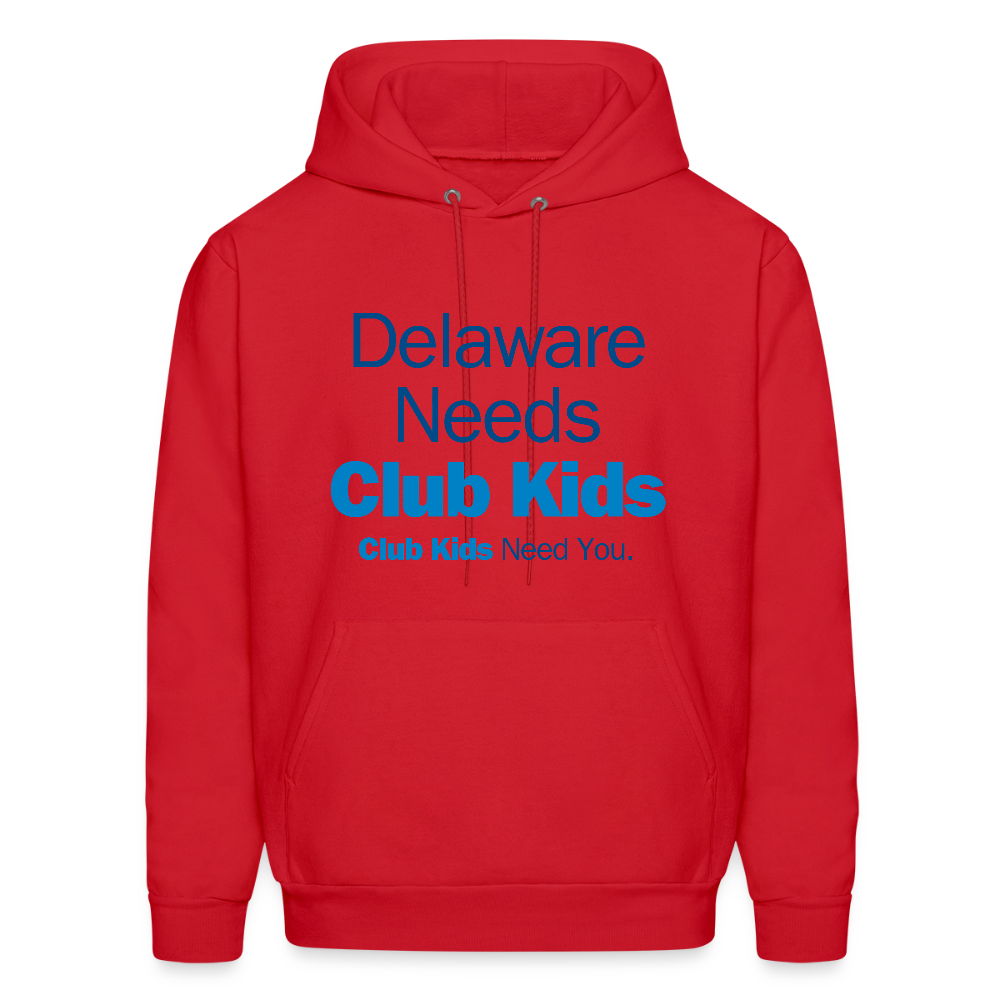 Delaware Needs Club Kids Men's Hoodie - red