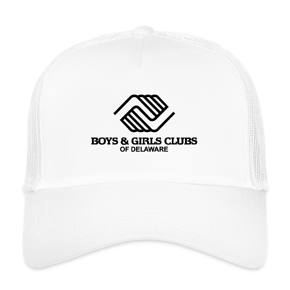LOGO ONLY Eco Trucker Cap - white/white